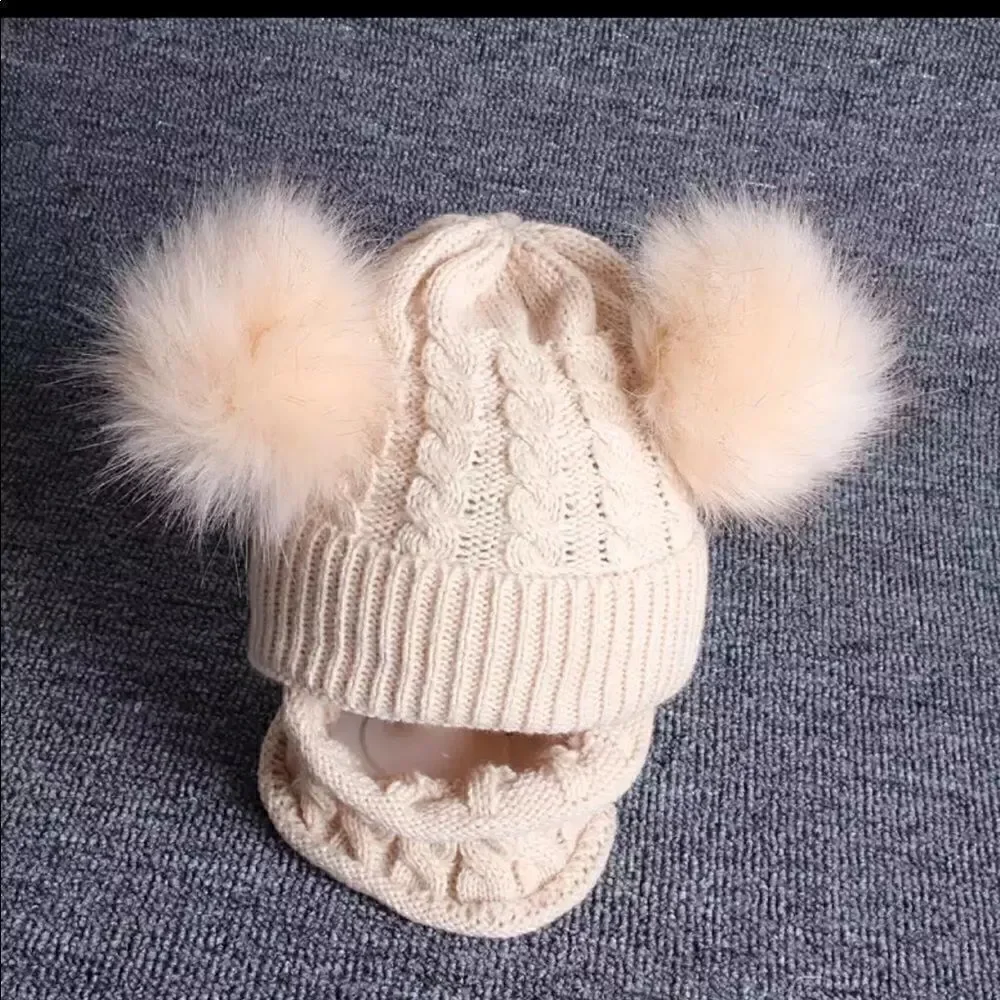 Brand New Winter Girls Hat Scarf Set